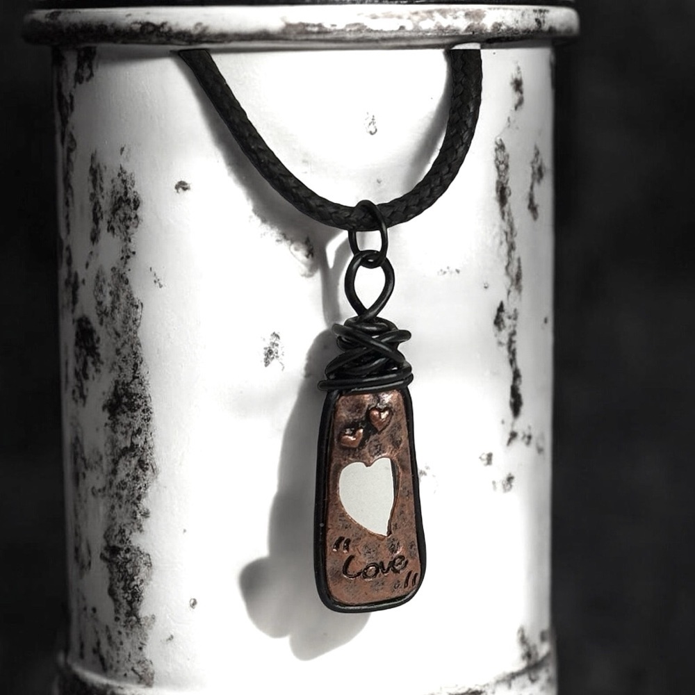 5 For $25💫Small Grunge Hippie Heart Pendant Necklace